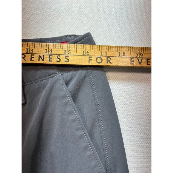 Under Armour Men's Slim Tapered Pants Flat Front Size 34x32 Gray Stretch Pockets - Picture 8 of 13